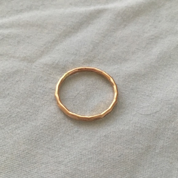 Urban Outfitters Jewelry - 14K Gold Hammered Ring